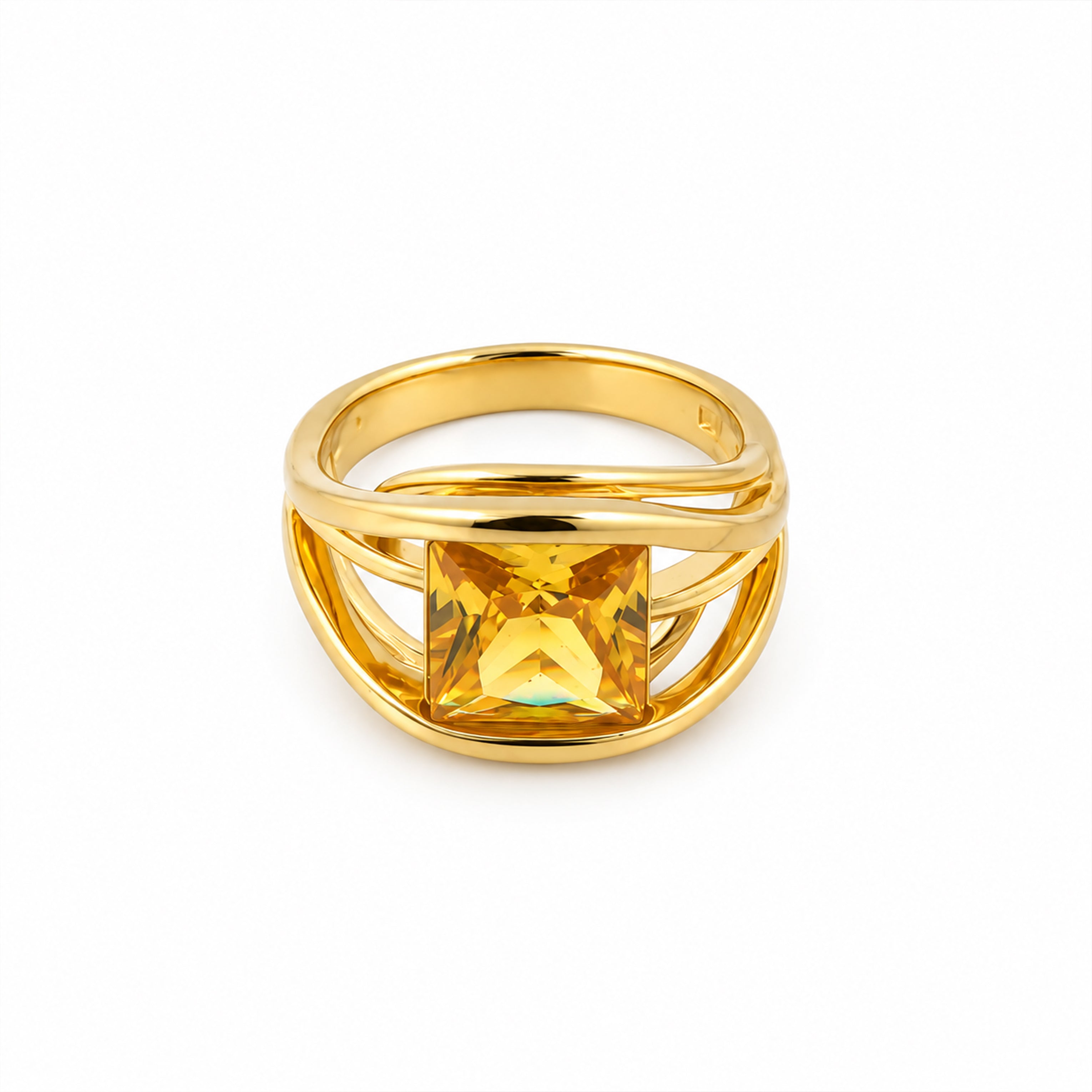 Aureon Geometric Luxe Ring GMR -46
