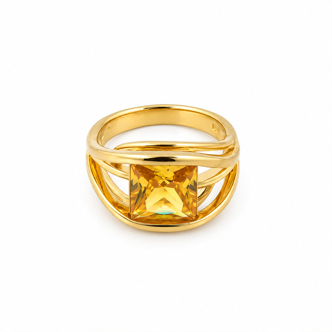 Aureon Geometric Luxe Ring GMR -46