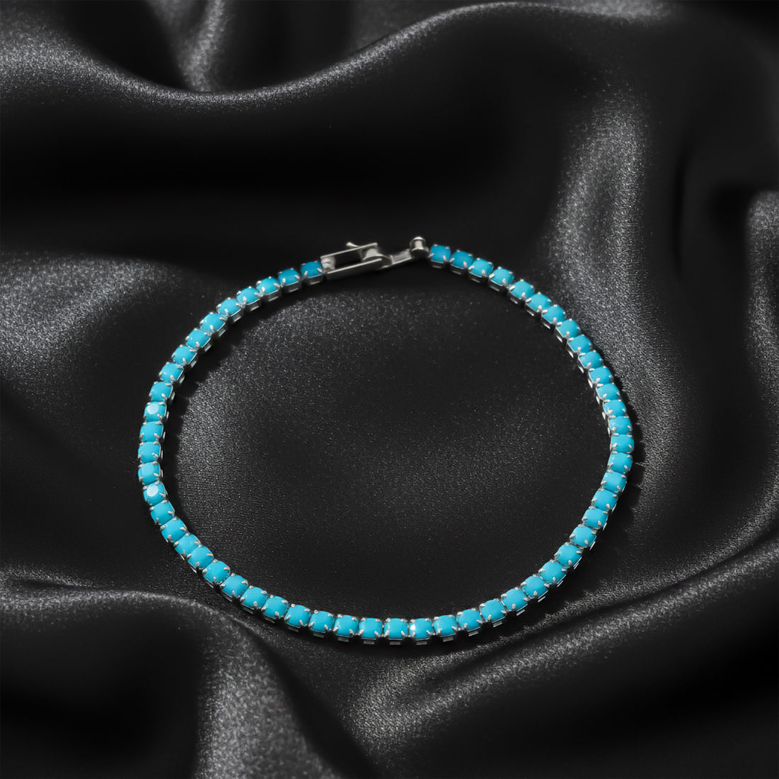 Turquoise Glow Tennis Bracelet GWB -74