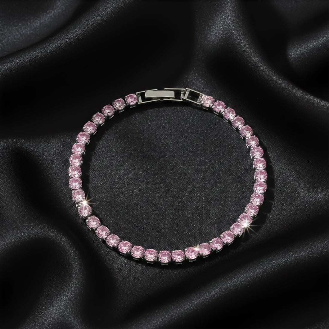 Pink Elegance Tennis Bracelet GWB -63