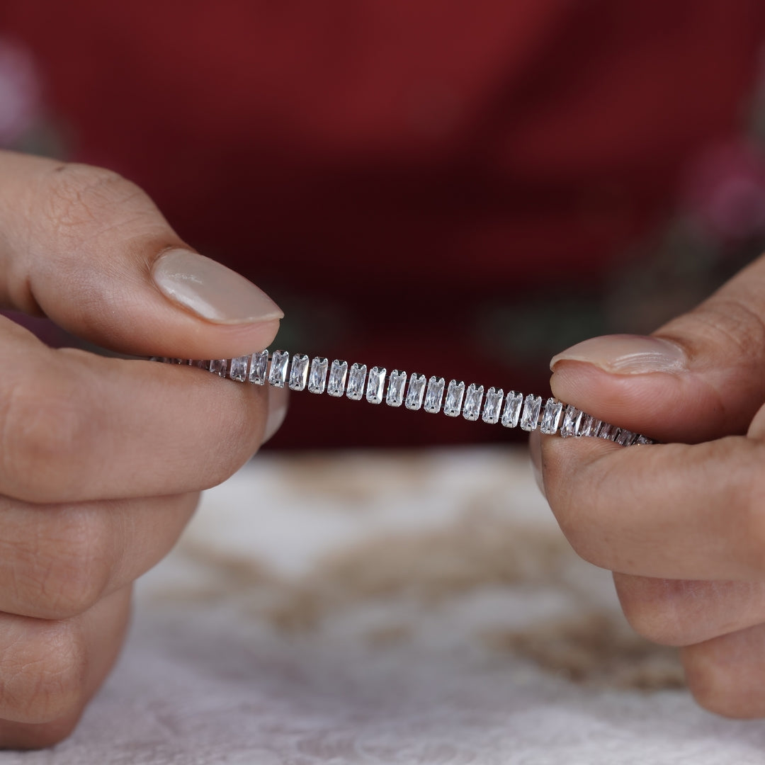 Zenith Silver Tennis Braclate