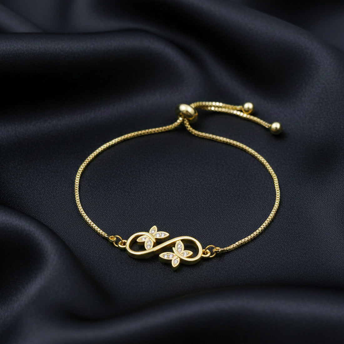 Infinity Crystal Slider Bracelet GWB -165