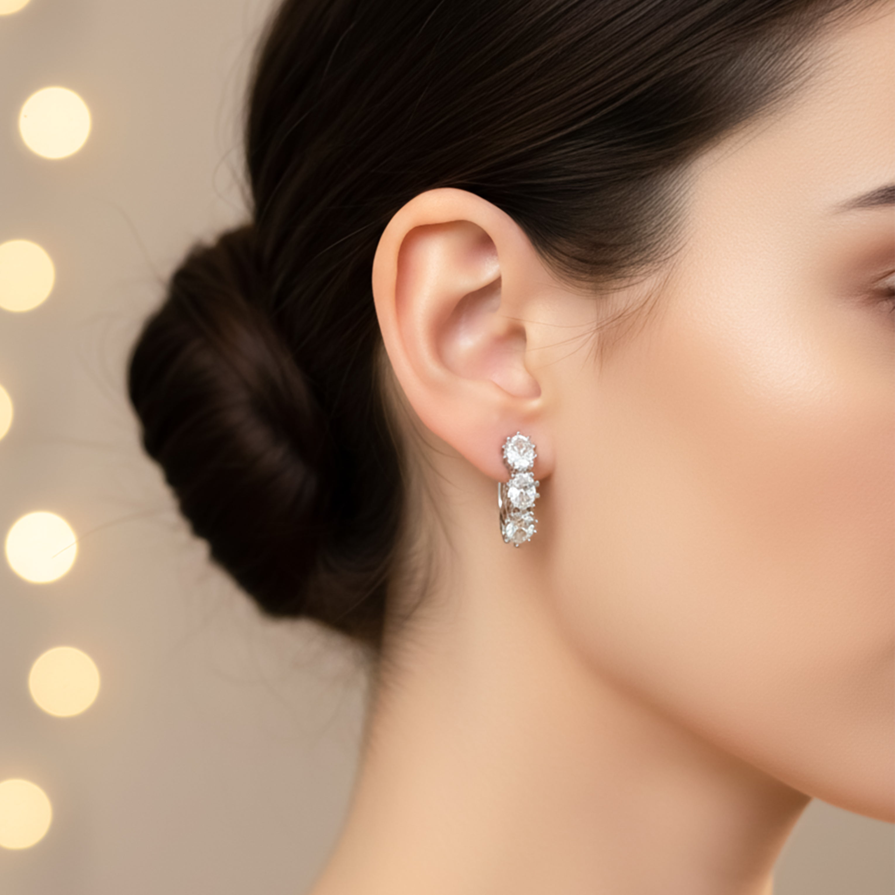 Celeste Trio Crystal Stud Earrings GWE -88