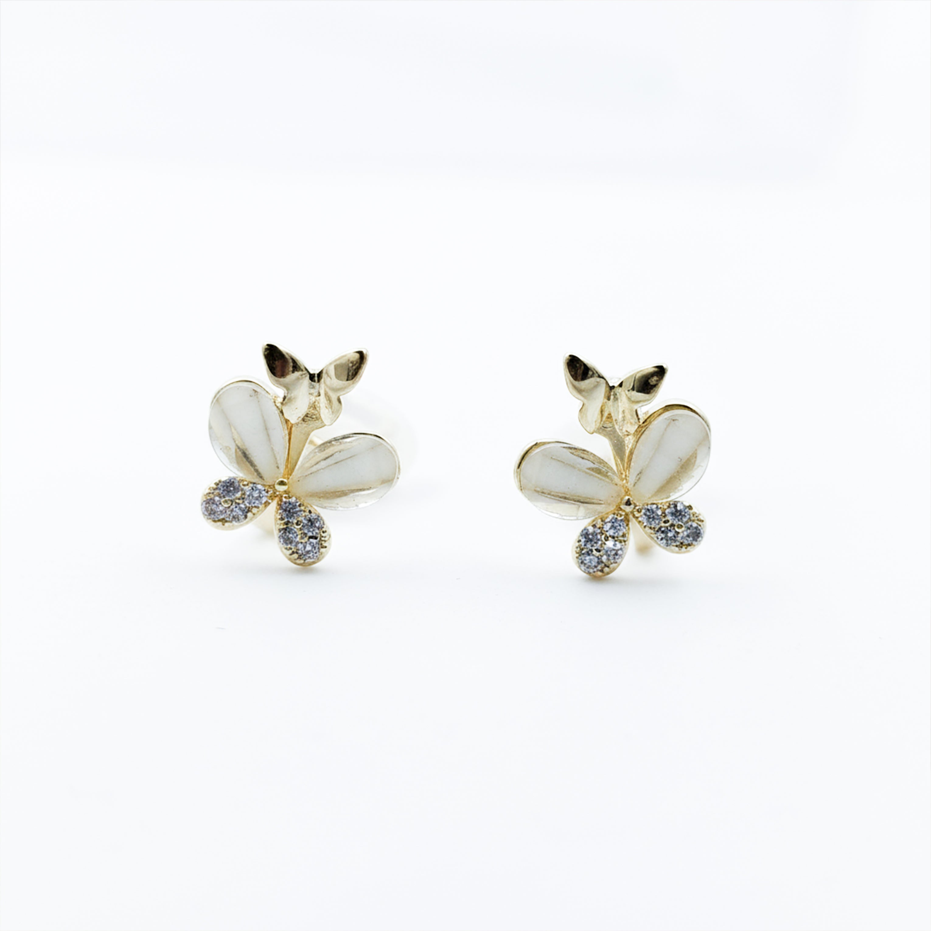 Golden Butterfly Bloom Earrings GWE -109