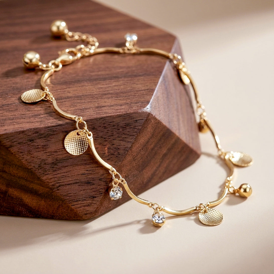 Golden Aura Charm Anklet
