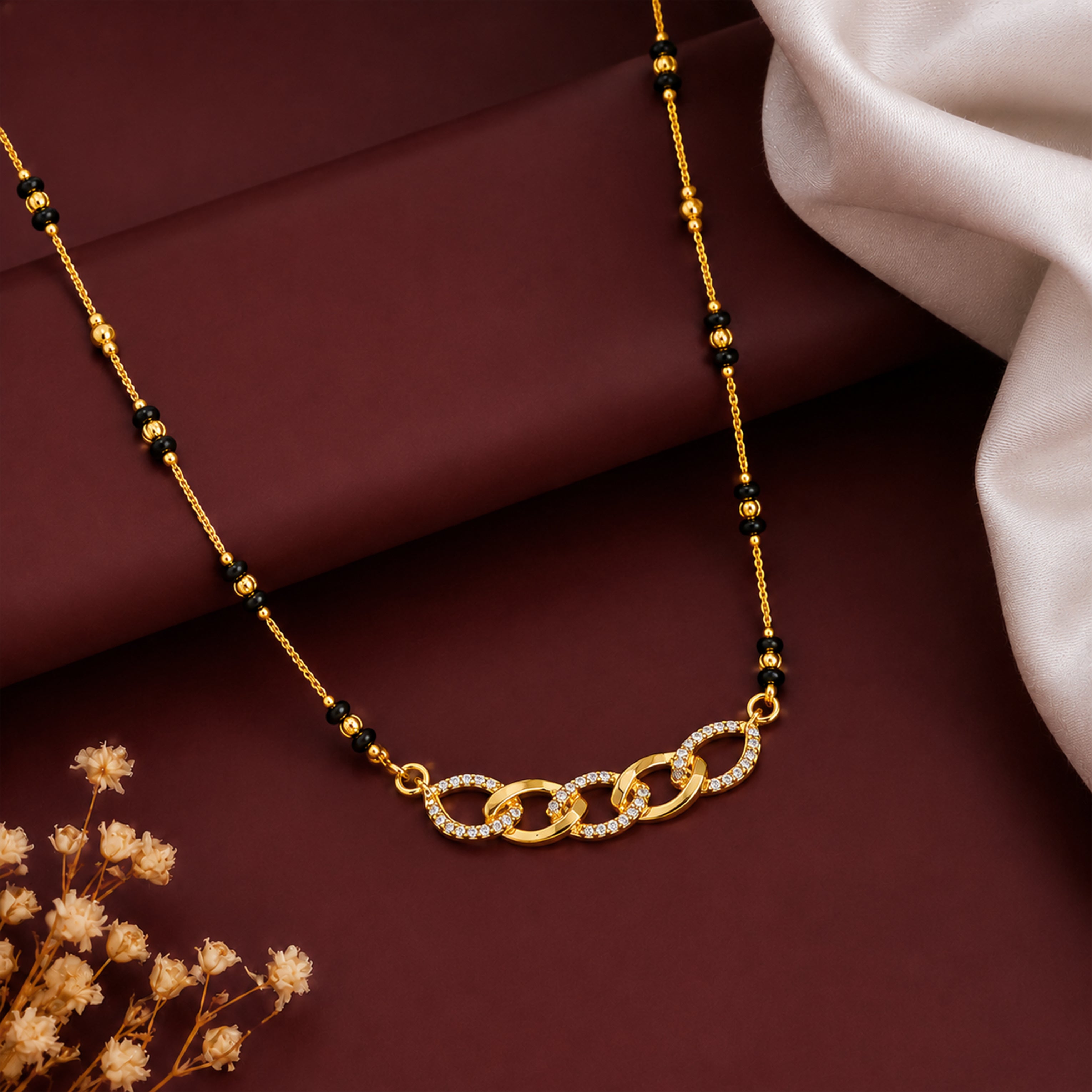 Gold Richa Mangalsutra GM -62
