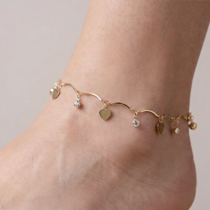 Love Charm Gold Anklet GWA -31