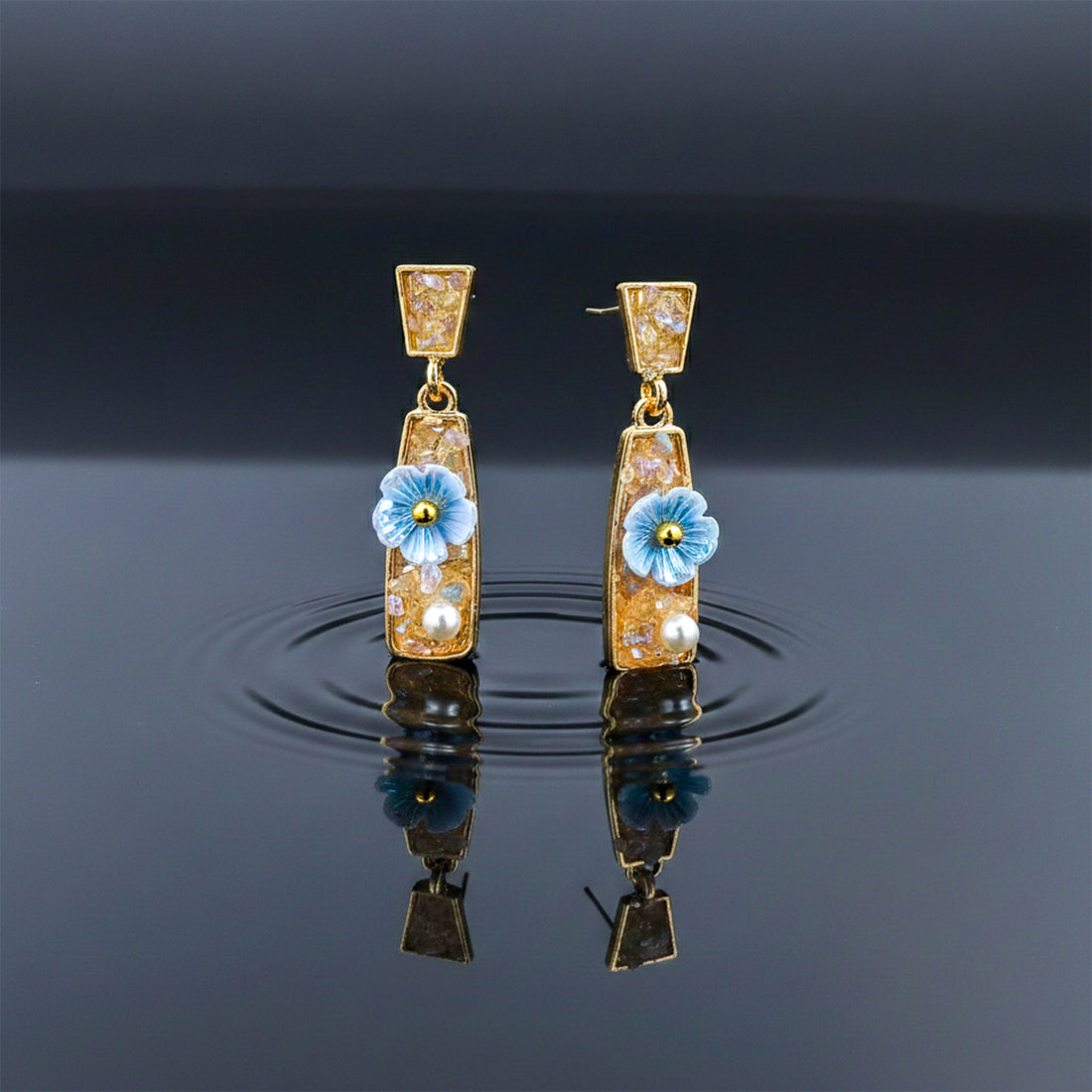 Golden Bloom Earrings GWE -241