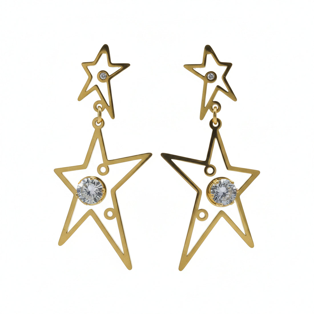 Celestial Star Drop Earrings GWE -78