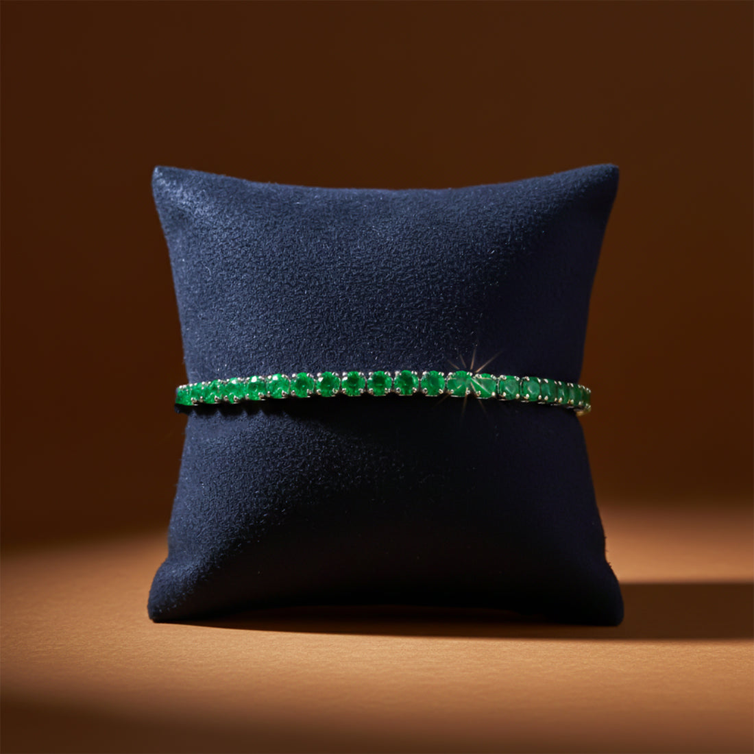 Emerald Glow Tennis Bracelet GWB -76