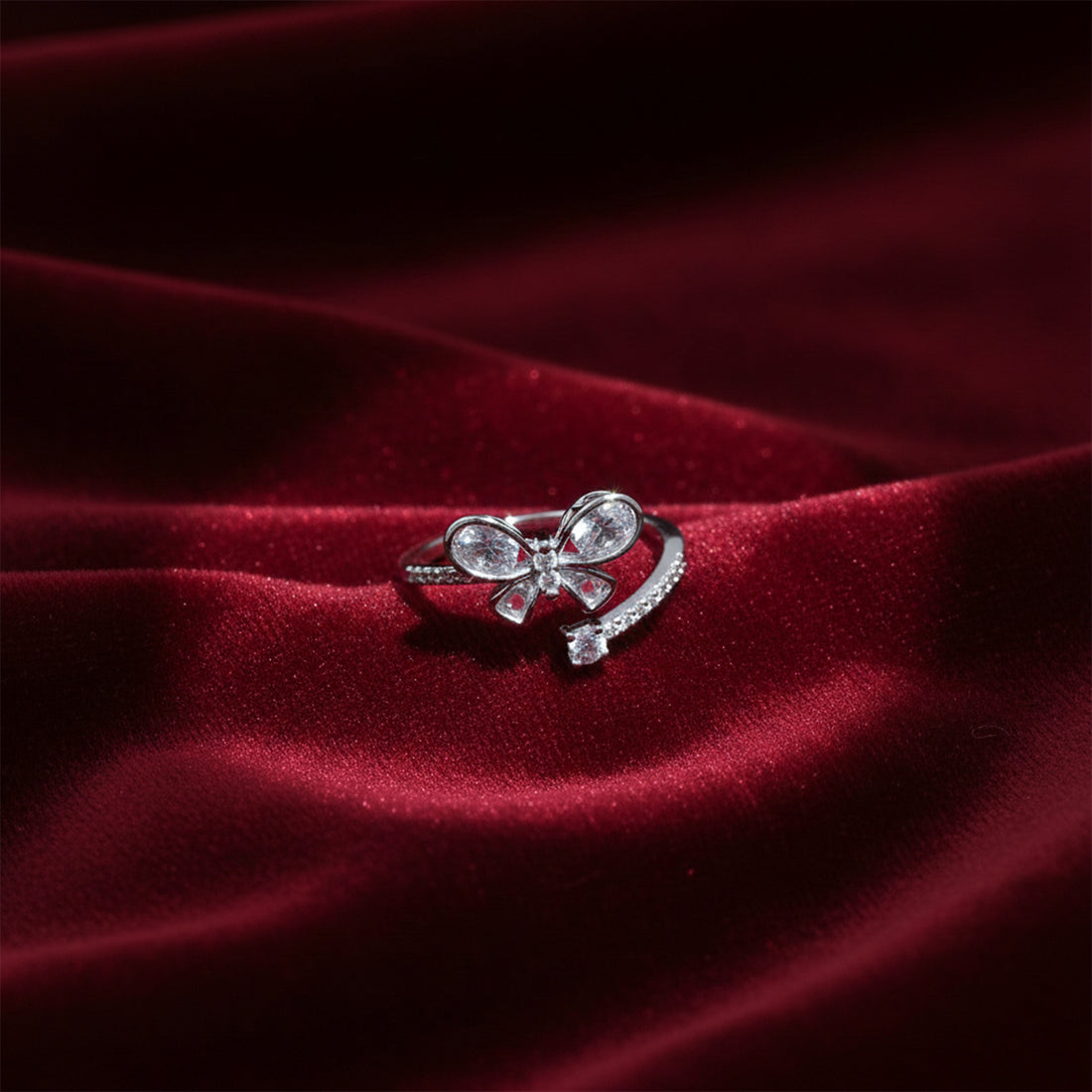 Crystal Flutter Butterfly Wrap Ring GWE -32