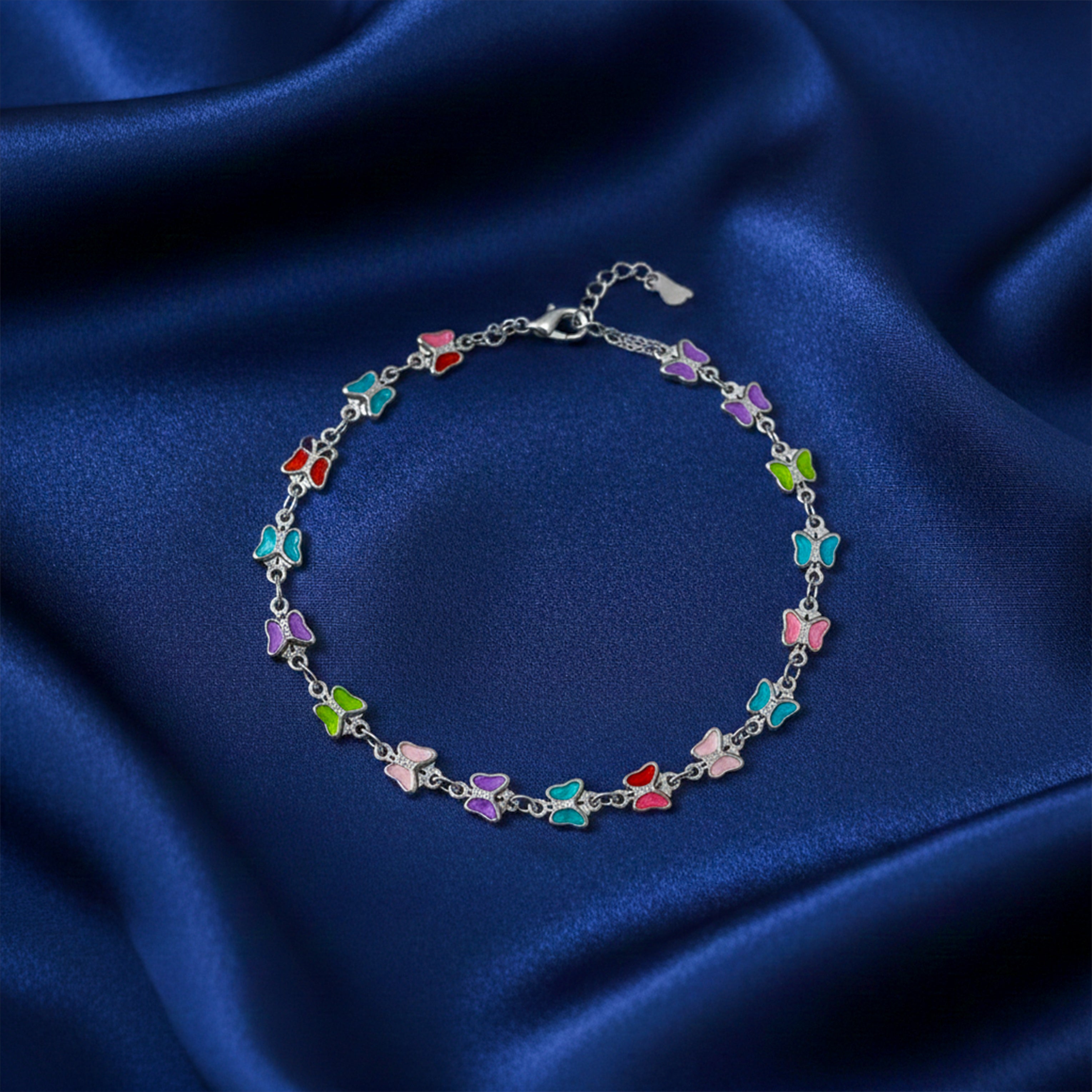 Rainbow Butterfly Anklet GWA -34