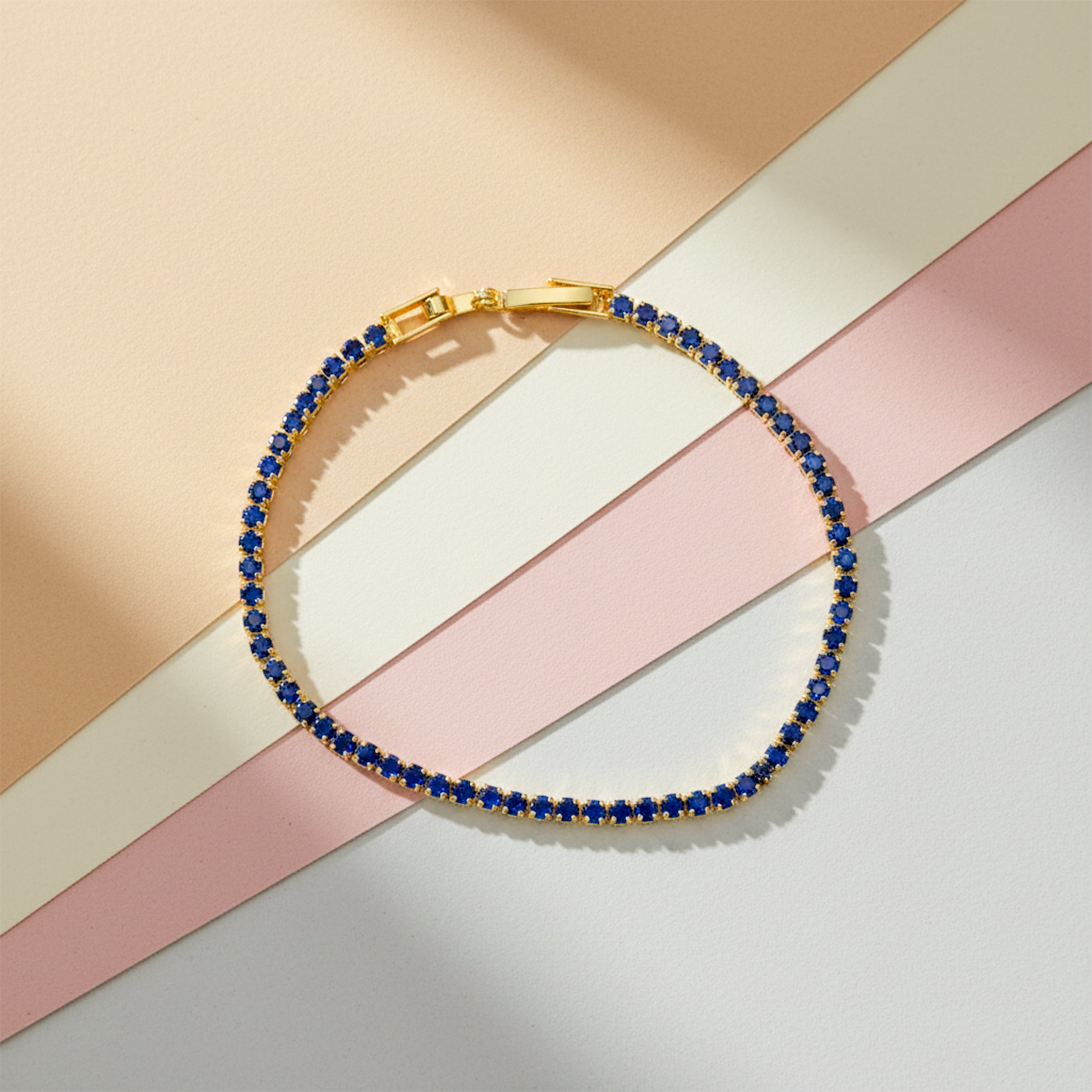 Royal Blue Glow Tennis Bracelet GWB -81