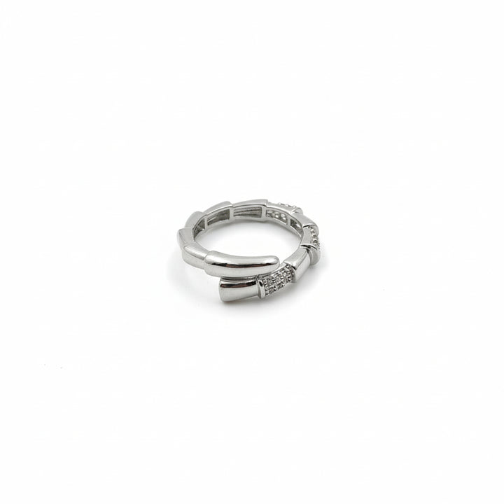 Modern Link Pavé Band Ring GER -61