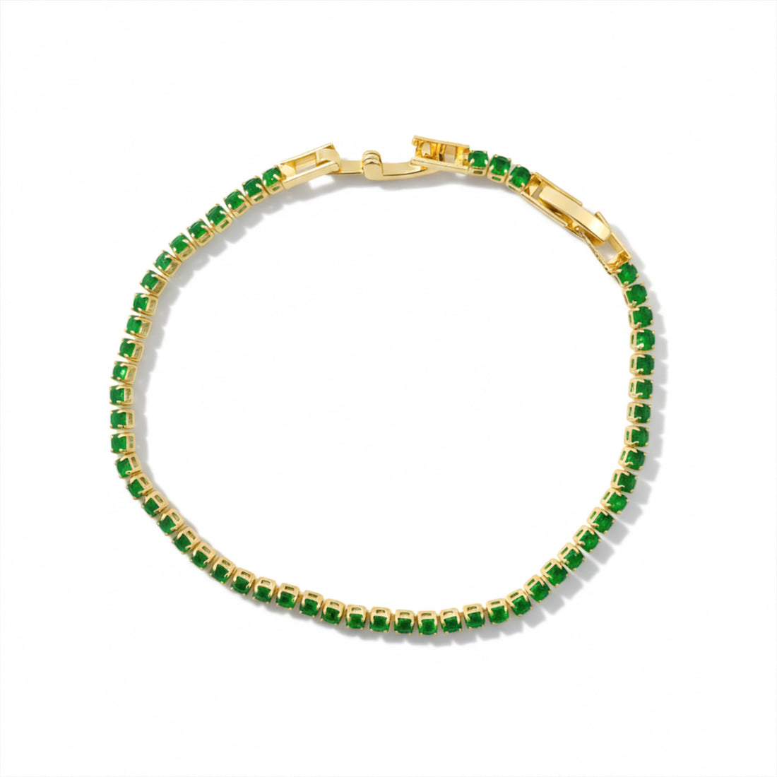 Emerald Glow Tennis Bracelet GWB -68