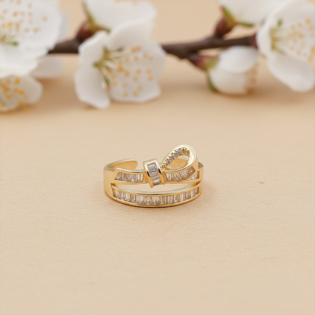 Infinity Luxe Baguette Ring GWR -50