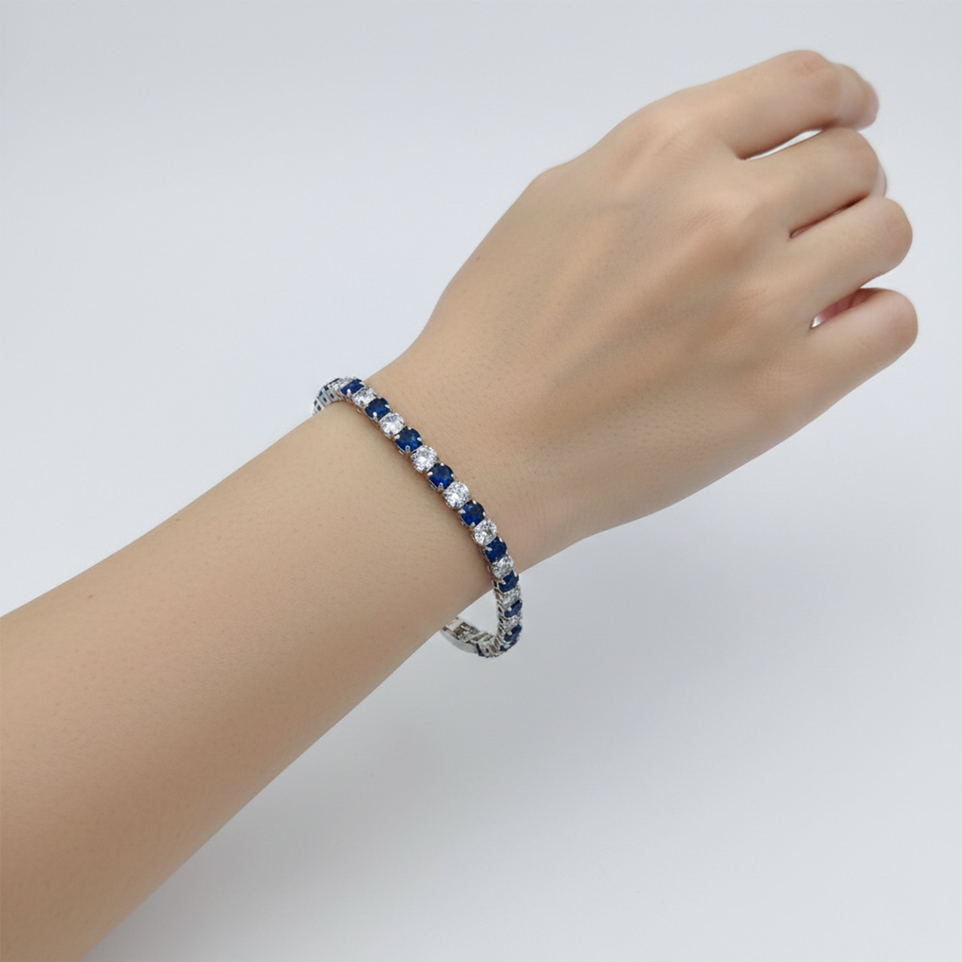 Royal Blue Spark Tennis Bracelet GWB -84