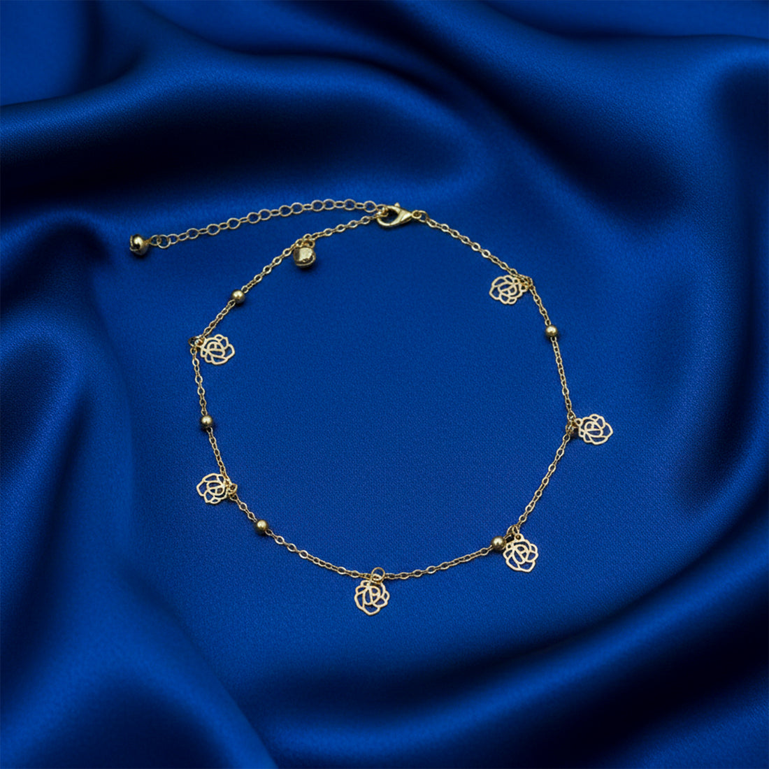 Golden Rose Charm Anklet GWA -55