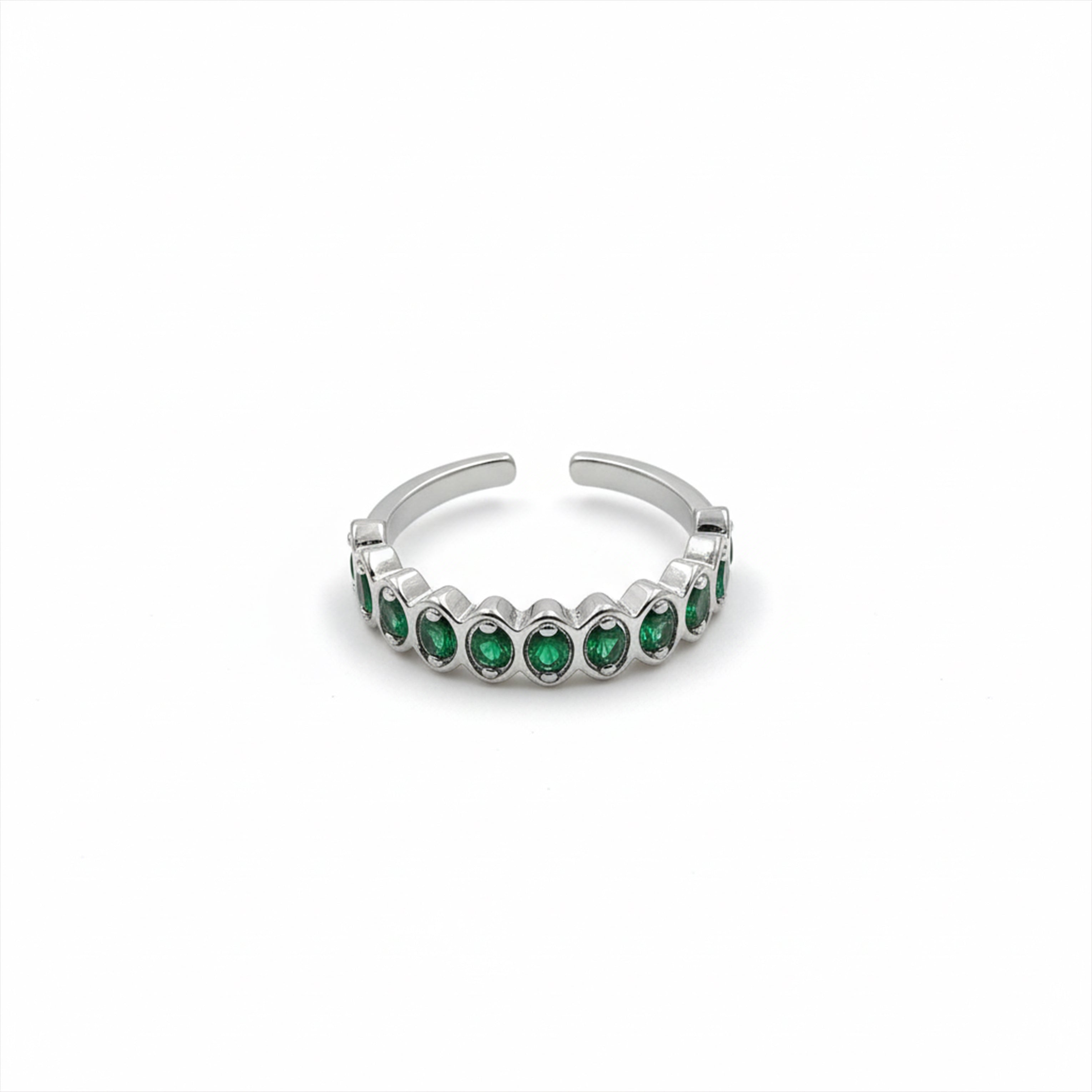 Emerald Wave Crown Ring GWR -81