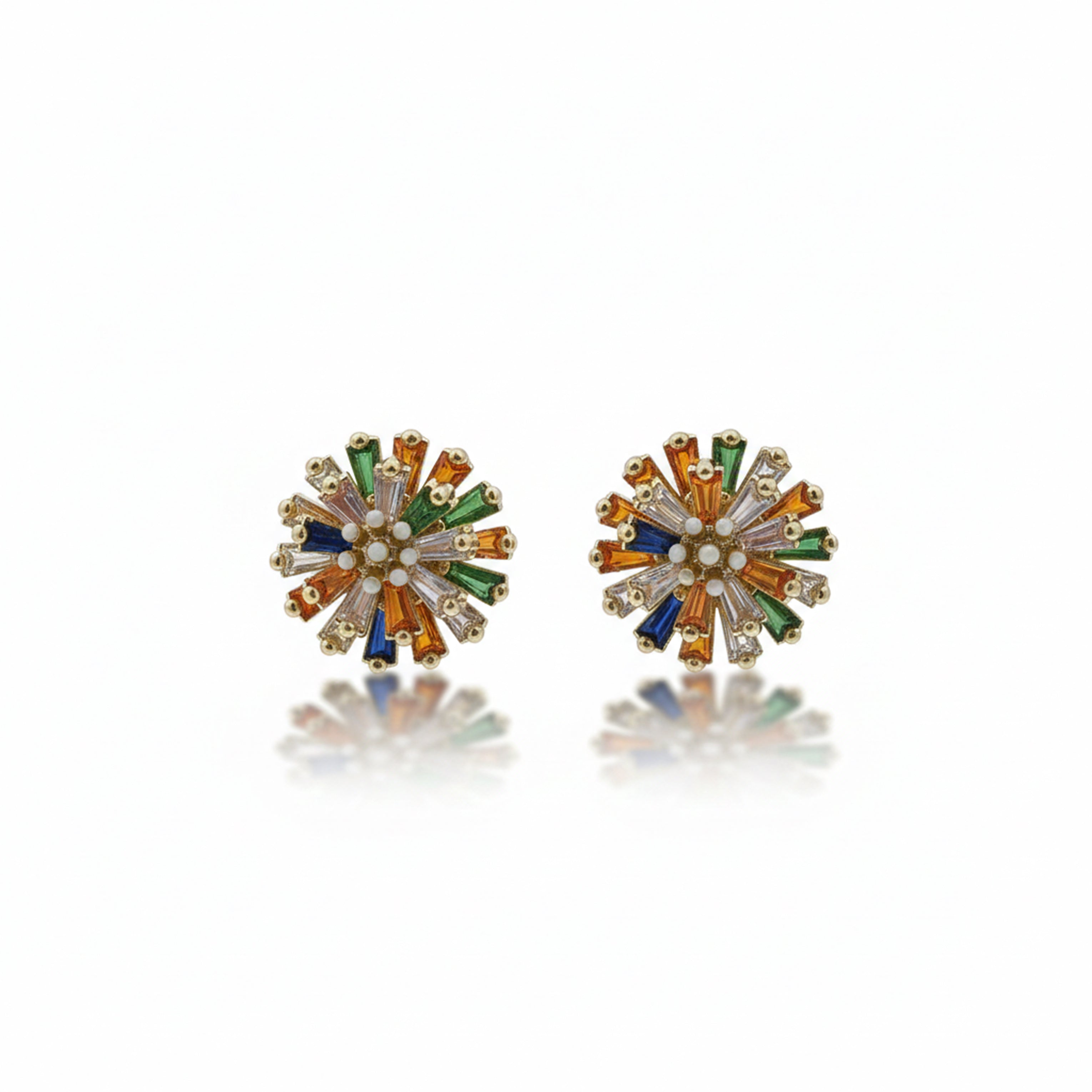 Multicolor Crystal Earrings GWE -149