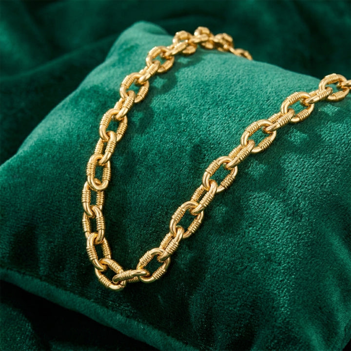 Oval Link Gold Chain GMC -26
