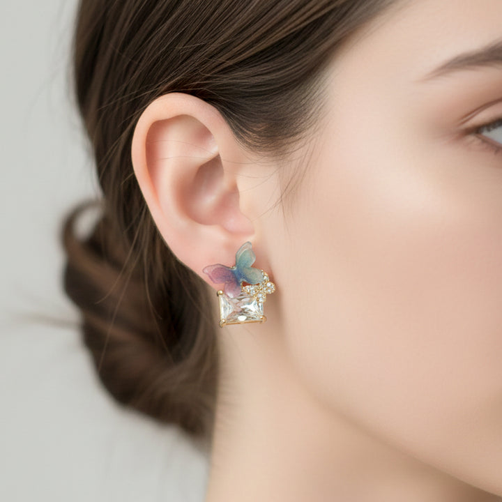 Butterfly Crystal earrings GWE -128