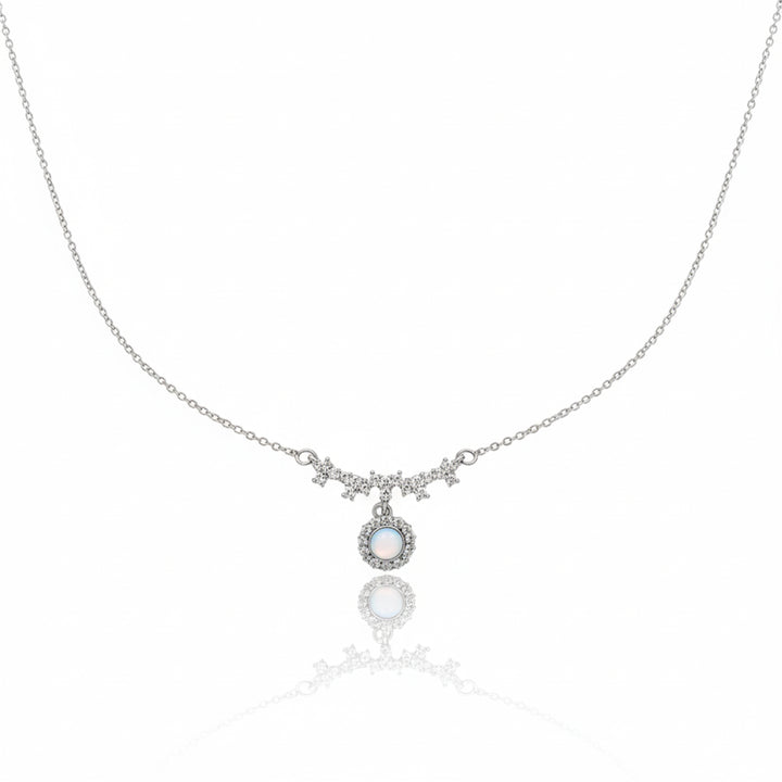 Opal Crystal Star Pendant Necklace GWN -83