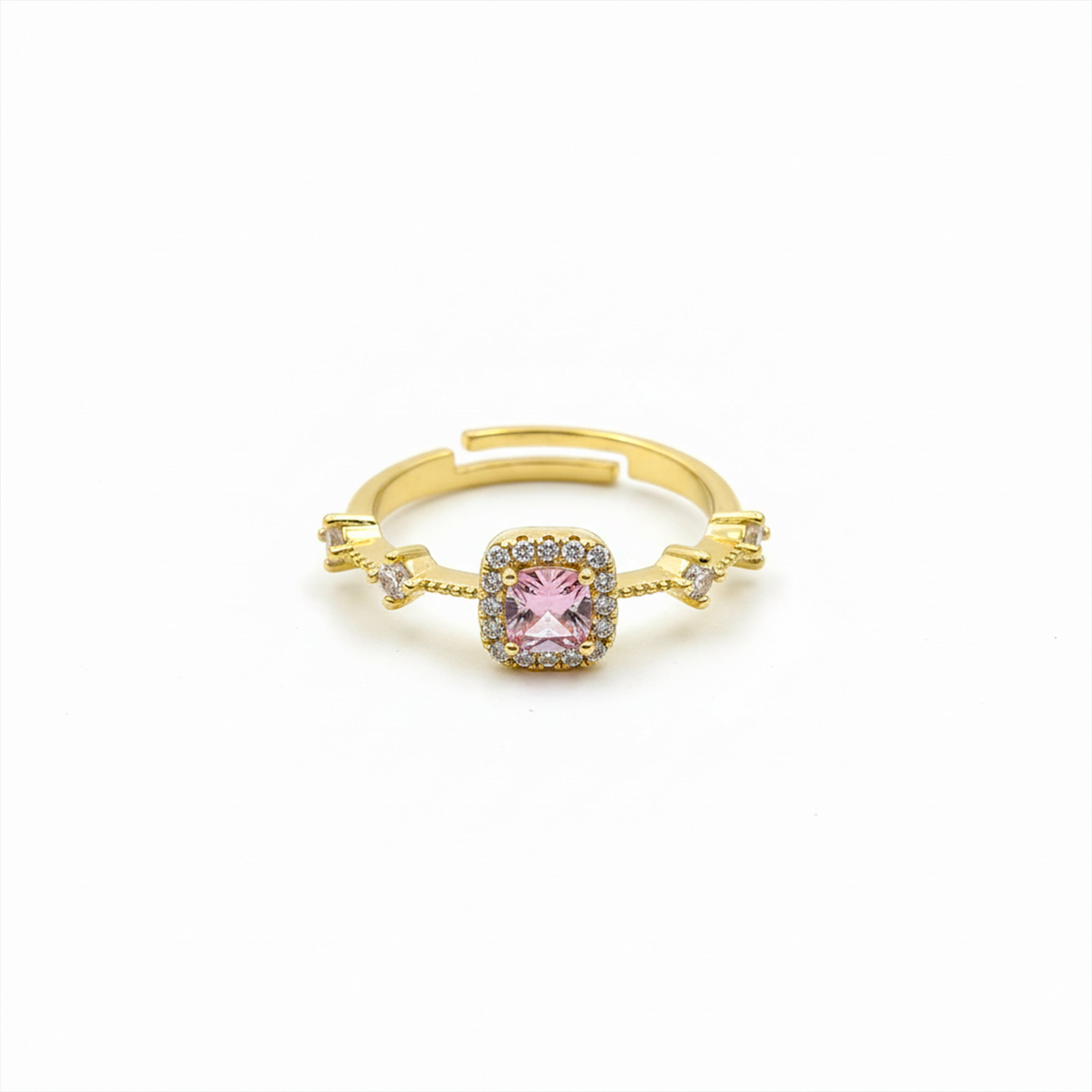 Blush Halo Charm Ring GWR -71