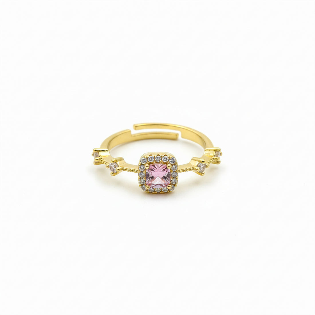 Blush Halo Charm Ring GWR -71