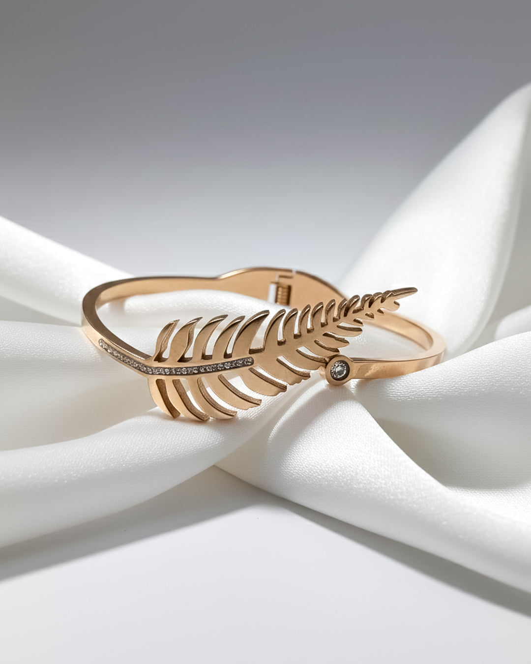 Rose Gold Fern Leaf Women's Bracelet