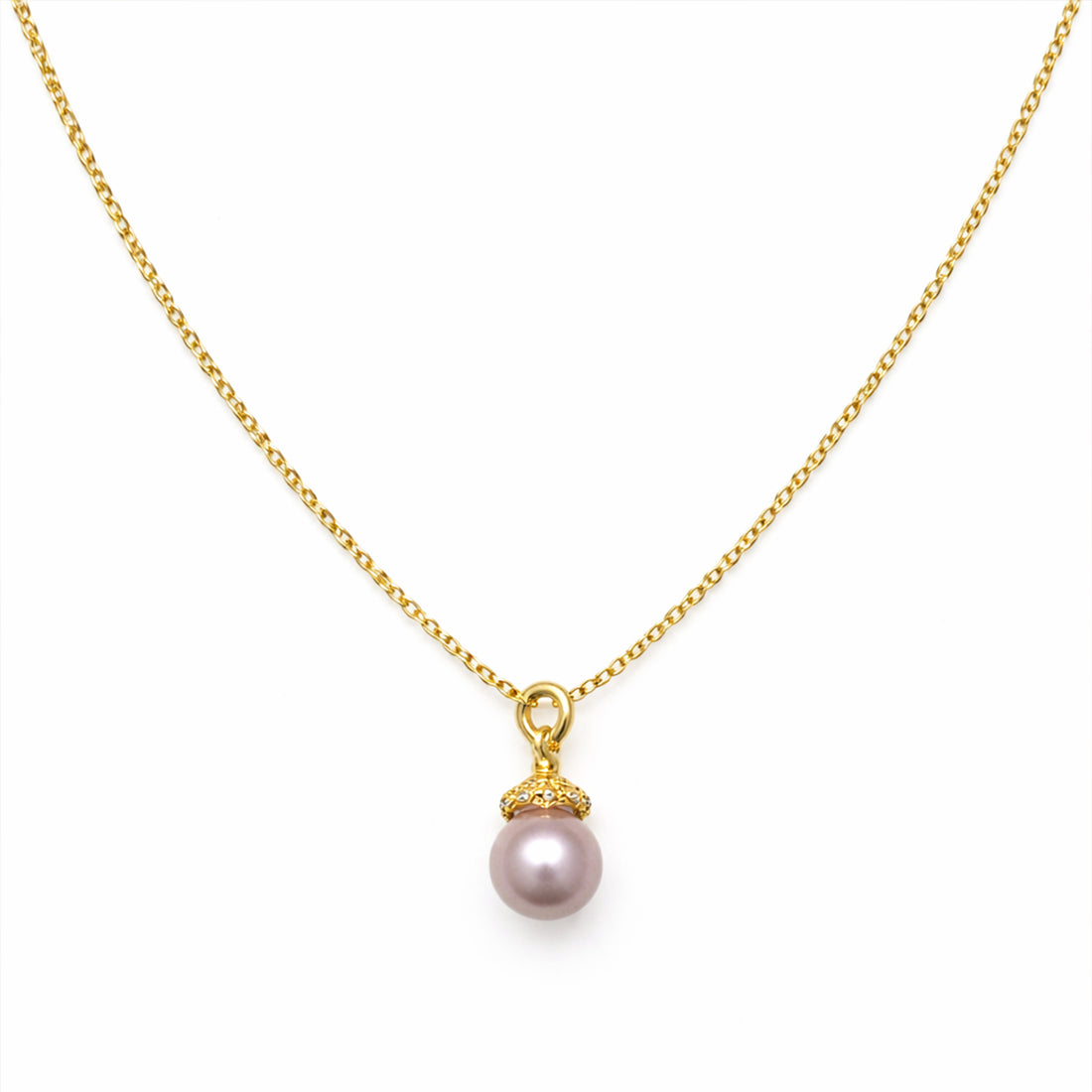 Minimalist Gold Pearl Necklace GWN -38