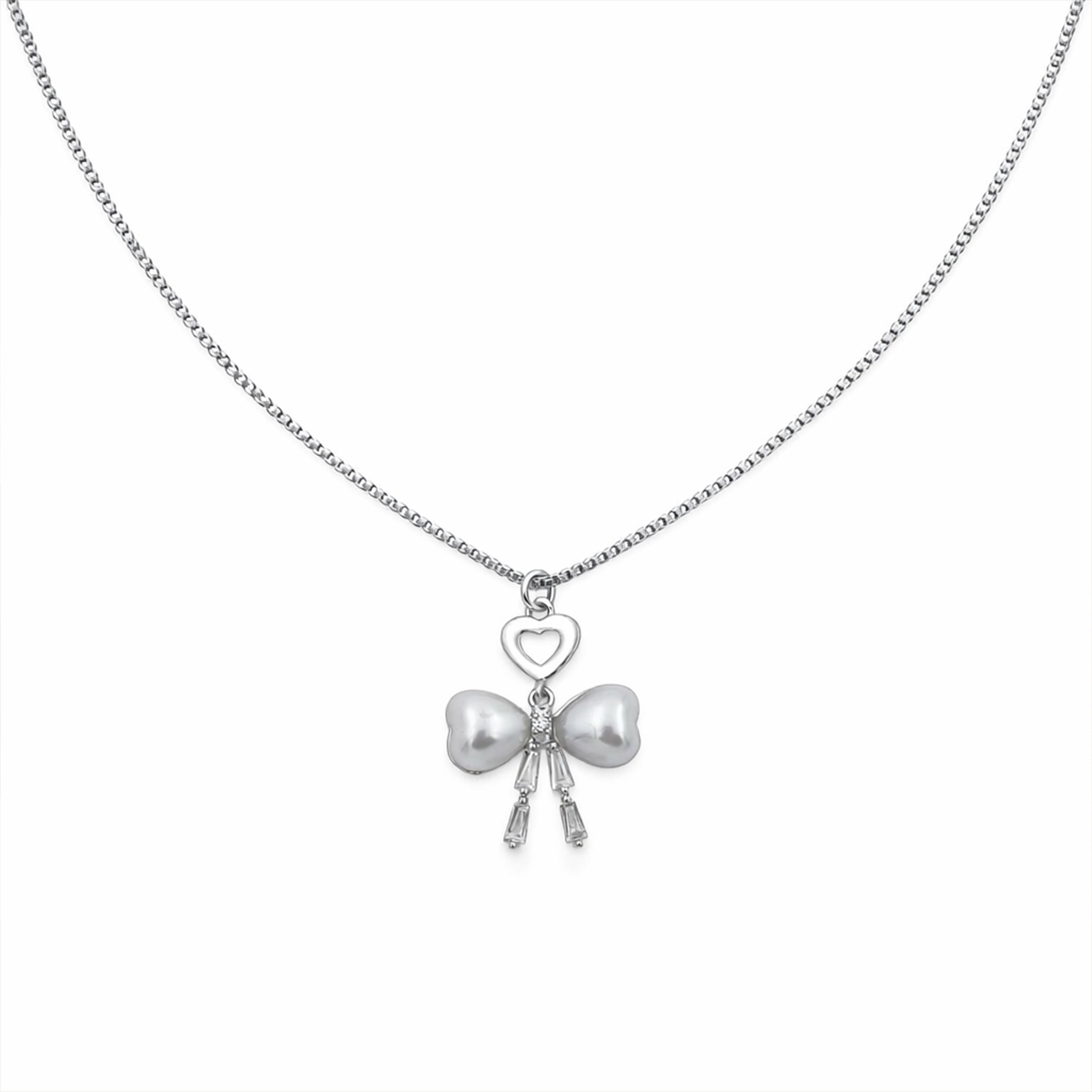 Elegant Bow Tie Pearl Pendant GWN -52