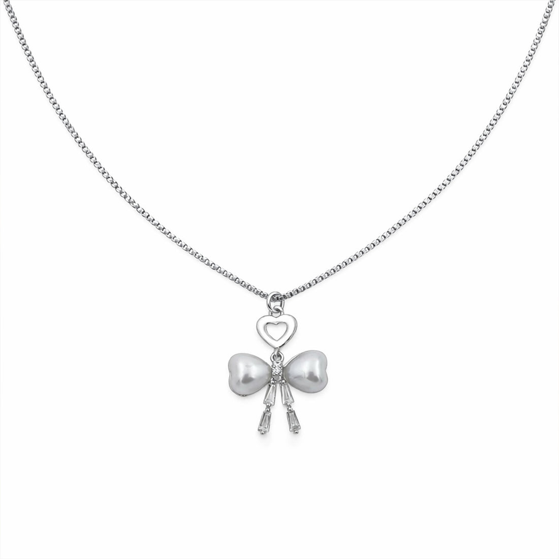 Elegant Bow Tie Pearl Pendant GWN -52
