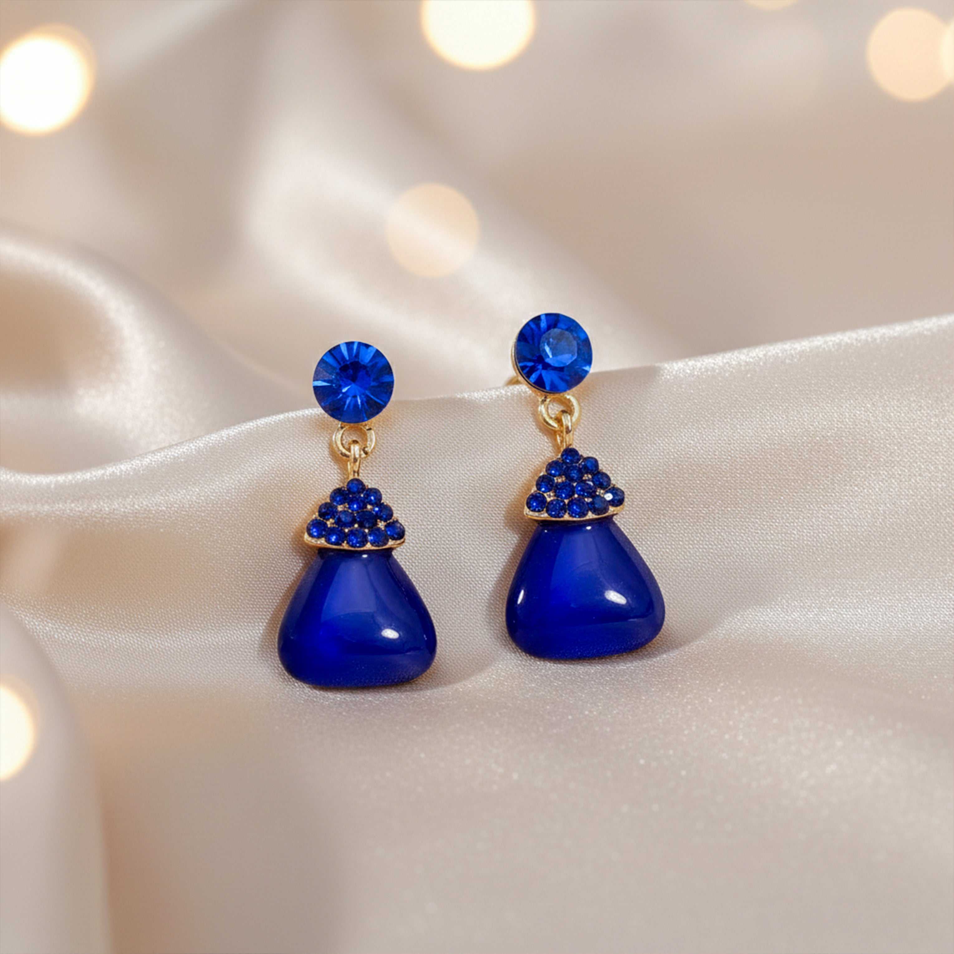 Royal Sapphire Drop Earrings GWE -215
