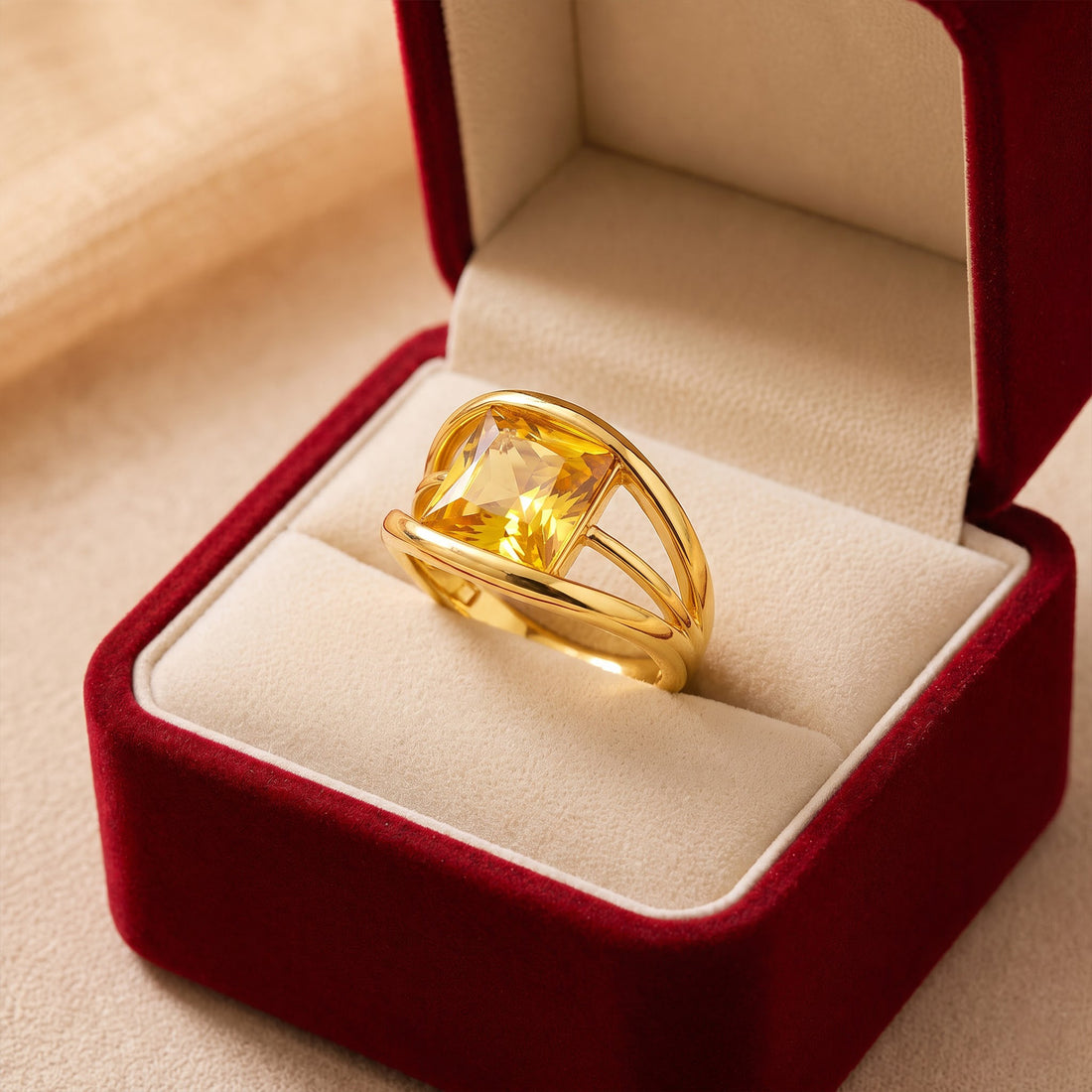 Aureon Geometric Luxe Ring GMR -46