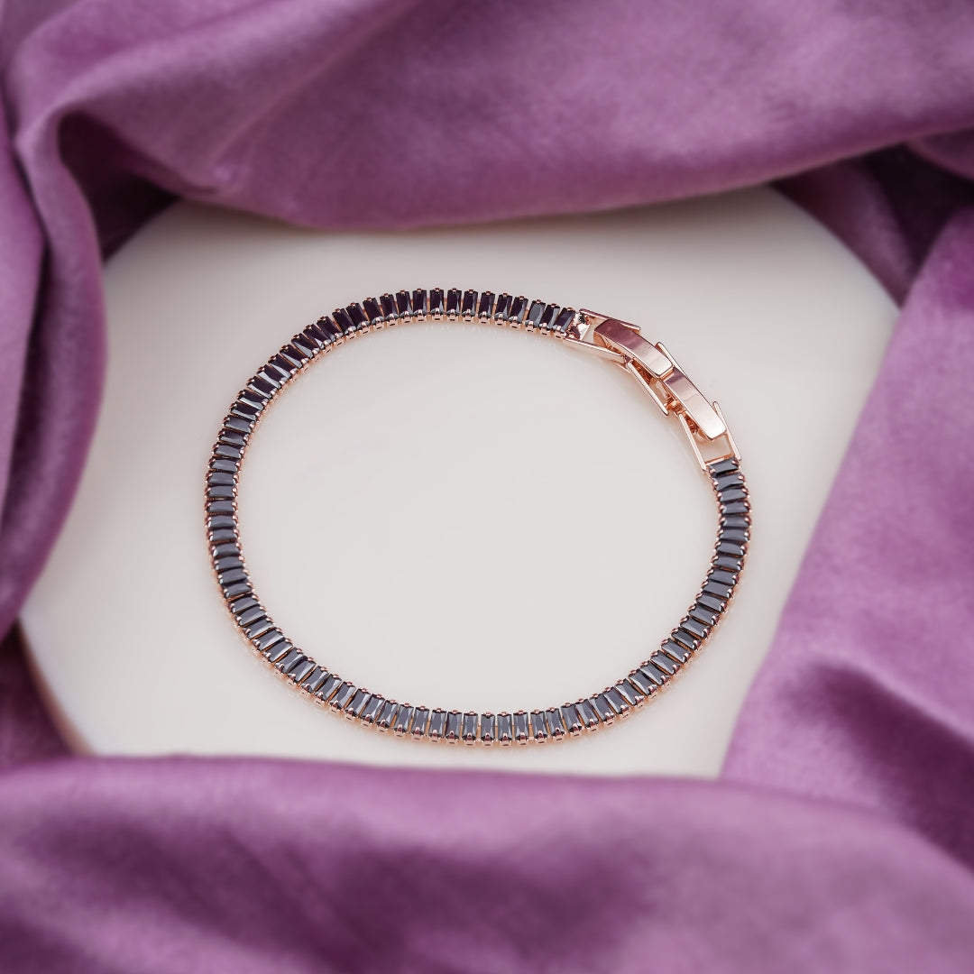 Midnight Rose Tennis Bracelet