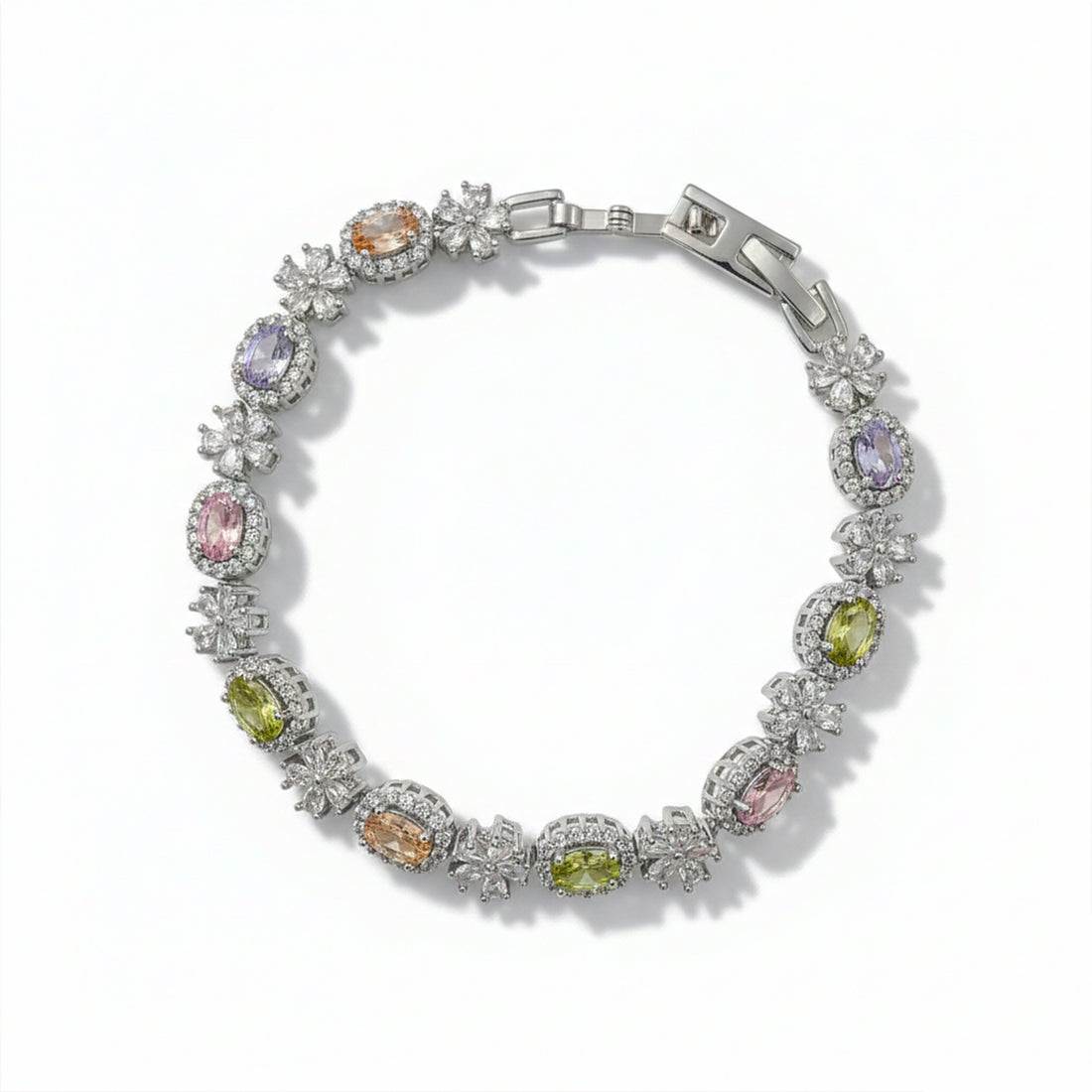 Pastel Royale Floral Halo Bracelet GWB -147