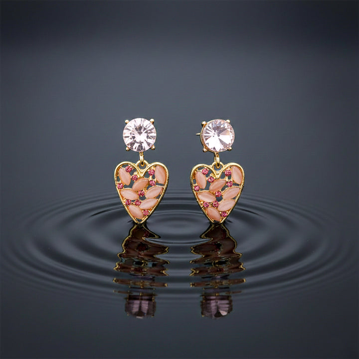 Blush Heart Earrings GWE -211