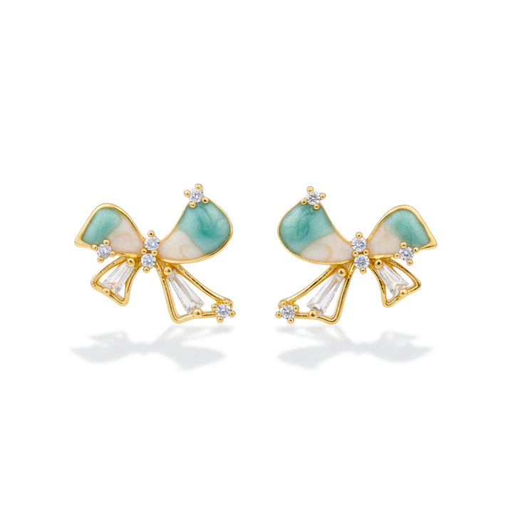 Elegant Bow Stud Earrings GWE -137