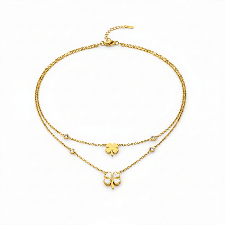 Lucky Clover Layered Necklace GWN -127