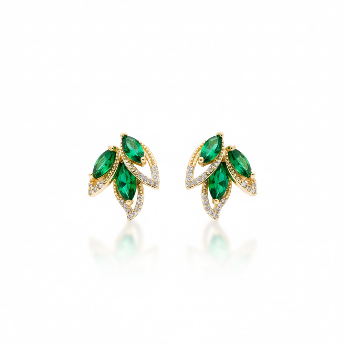 Green Marquise Earrings GWE -171