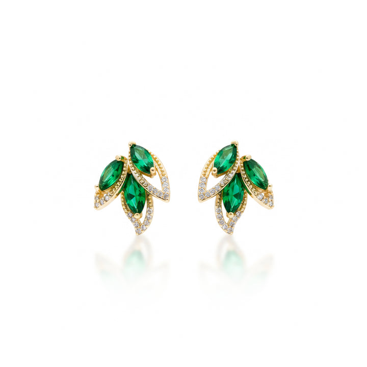 Green Marquise Earrings GWE -171