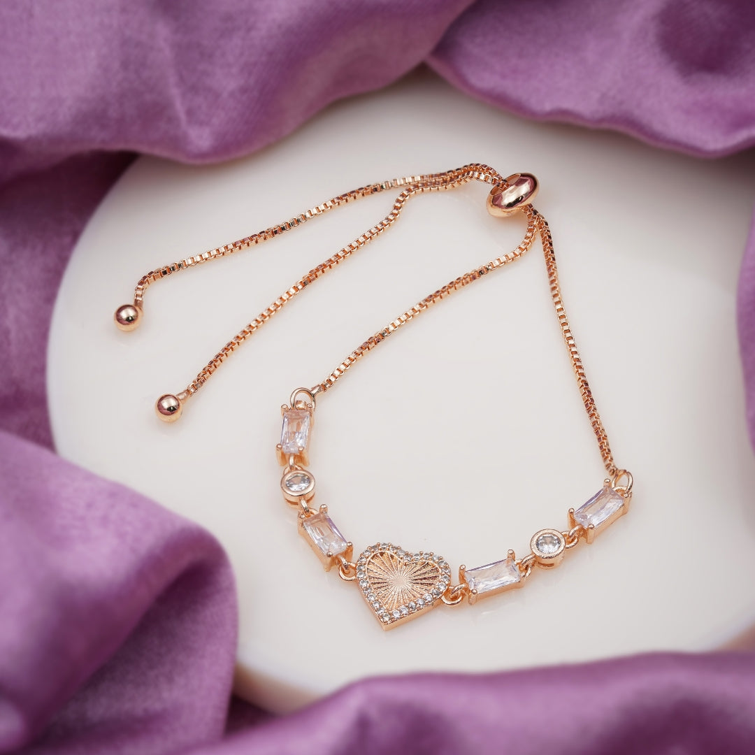 Radiant Heart Slider Bracelet