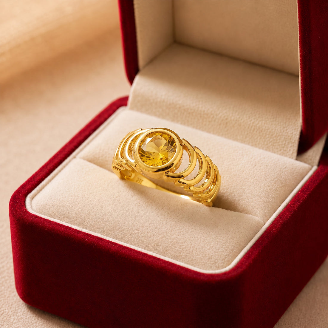 Imperial Sunstone Crest Ring GMR -49