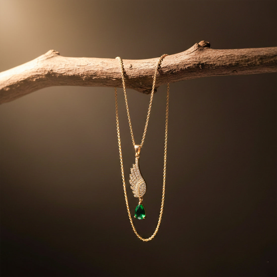 Angel Wing Pendant Necklace GWN -116