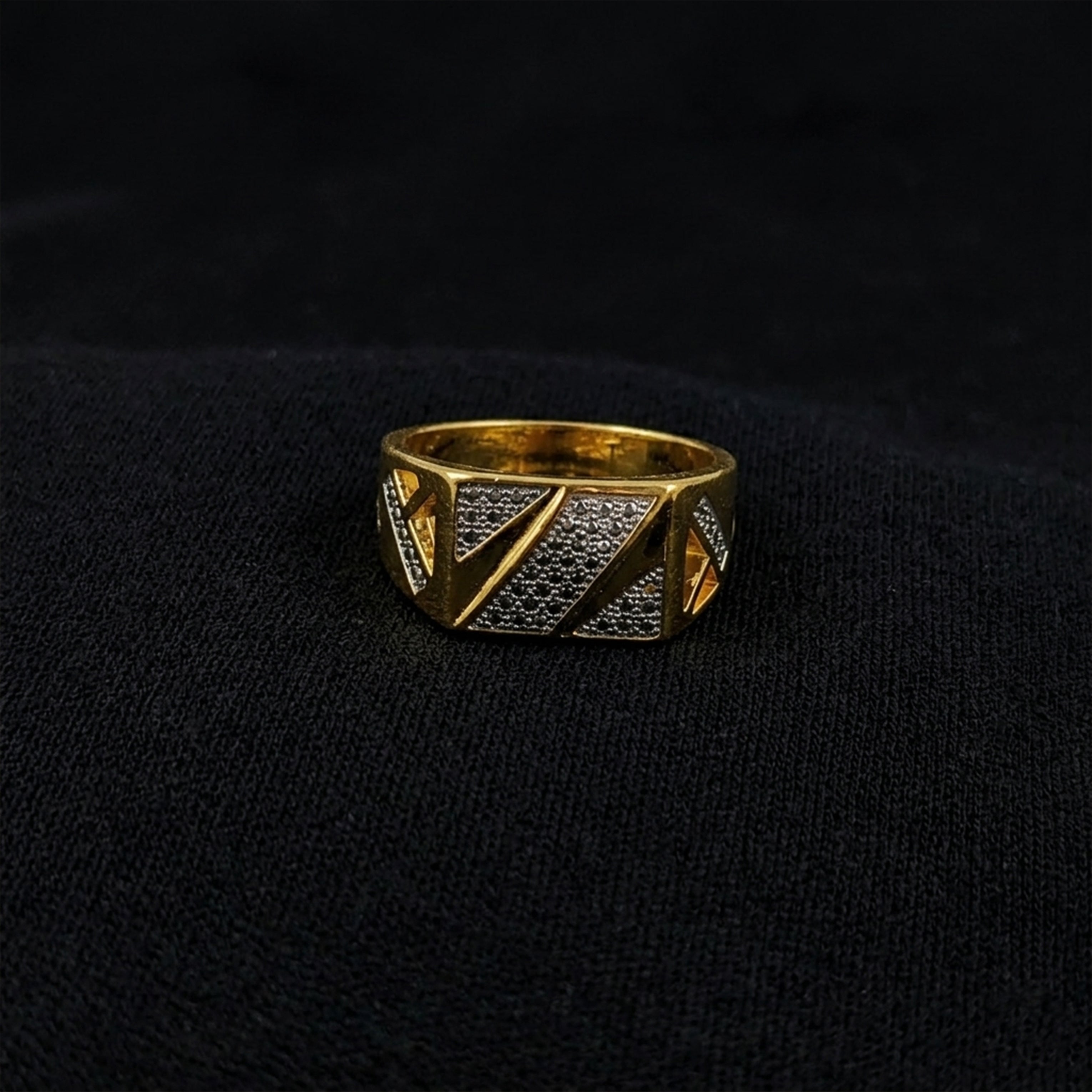 Golden Geo Mens Ring GMR -27