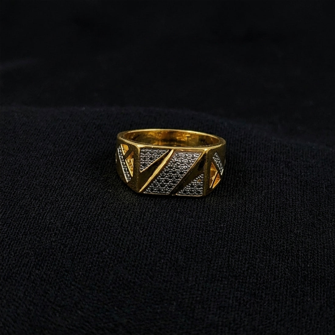 Golden Geo Mens Ring GMR -27