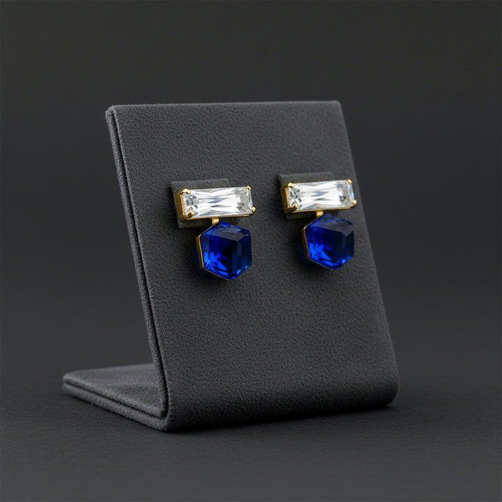 Blue Crystal Earrings GWE -156