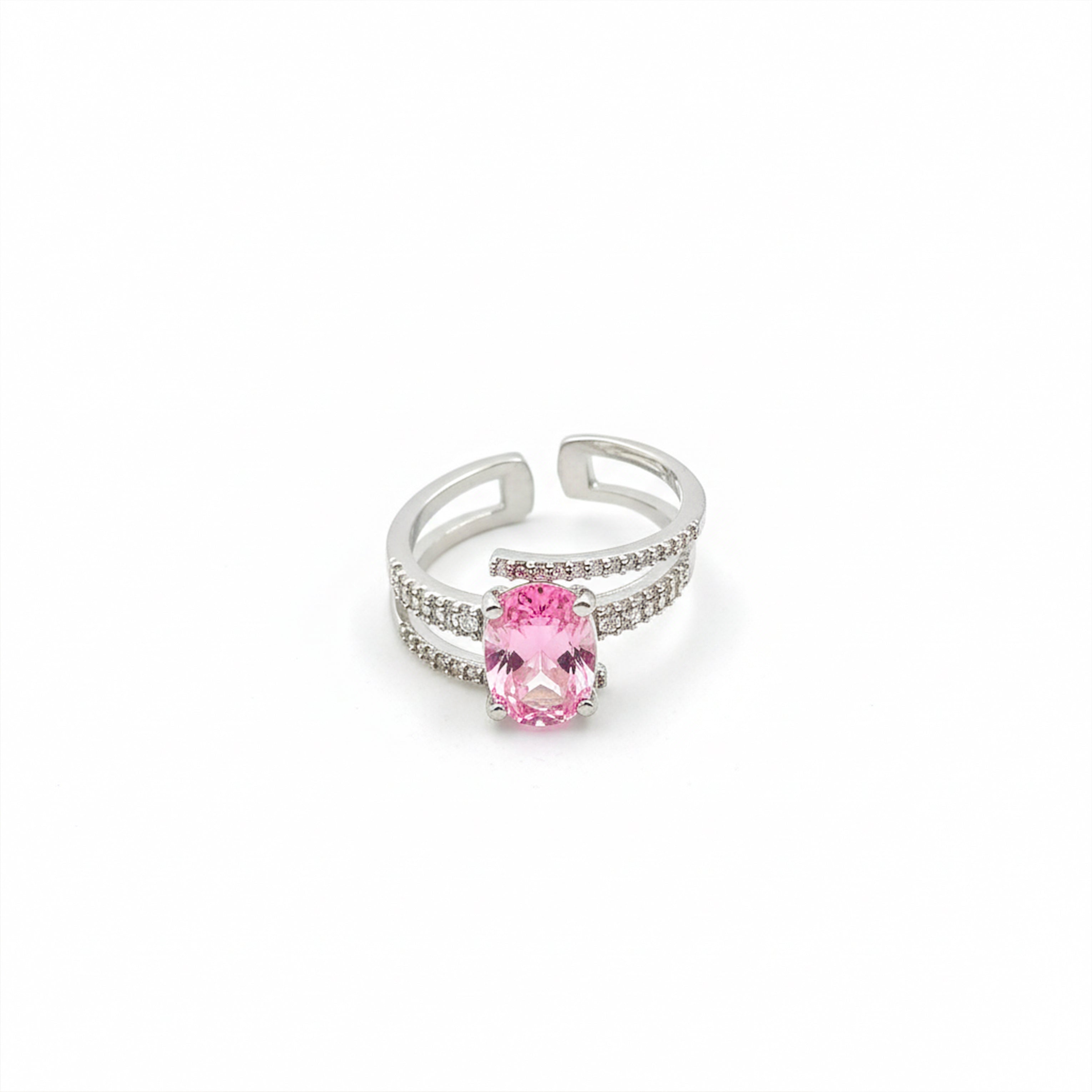 Blush Radiance Split-Band Ring GWR -54