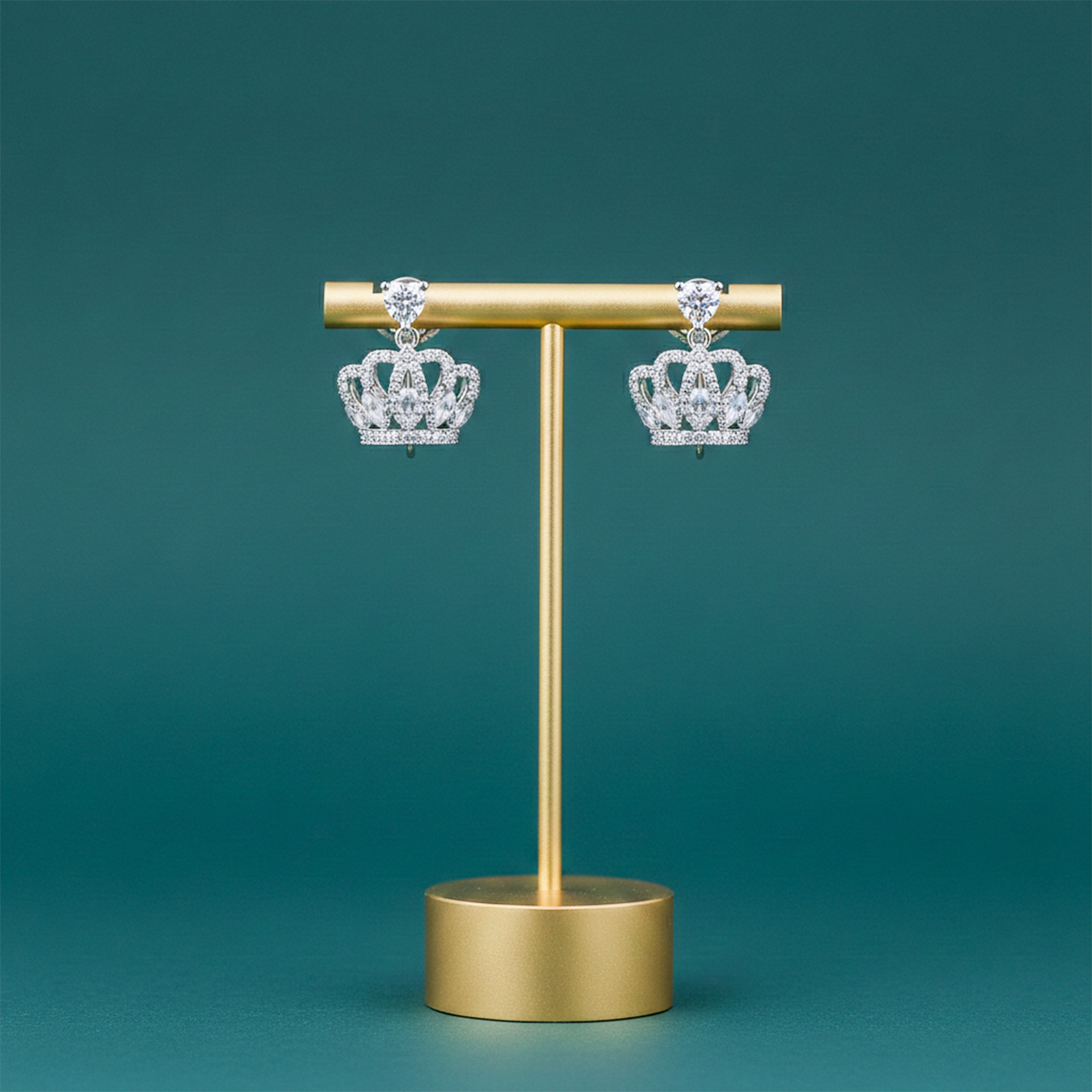 Royal Crown Sparkle Earrings GWE -94